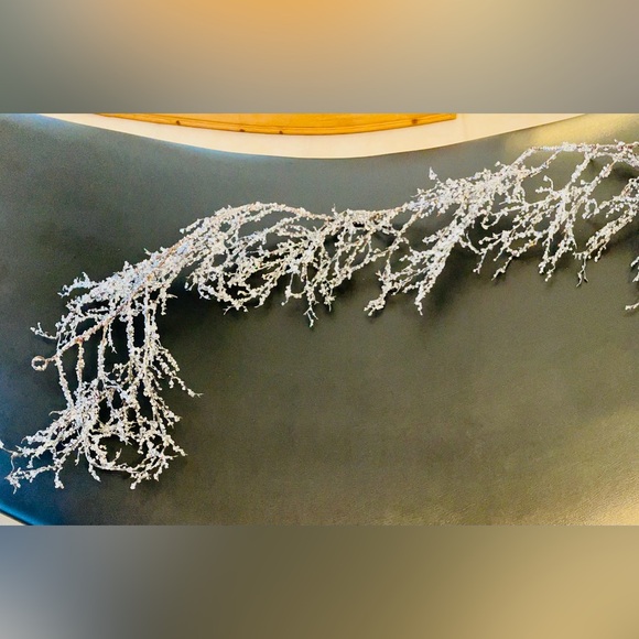 66” Icy Silver Decorative Branch Garland - Picture 1 of 5
